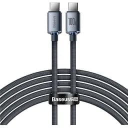 Кабель Baseus Crystal Shine Series Fast Charging Data Cable Type-C to Type-C 100 W 2 m Black (CAJY000701)