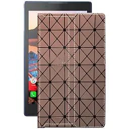 Чехол StatusCASE из экокожи для планшета Lenovo Tab 3 TB3-850f Коричневый ромб