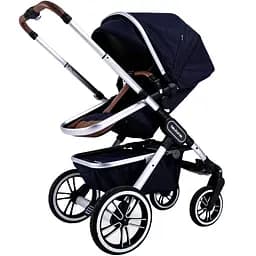 Универсальная коляска 2 в 1 Teutonia Trio 2.0 Melange Navy, темно-синяя