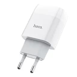 Мережевний зарядний пристрій Hoco C73A Glorious 2.4A 2USB-A Білий