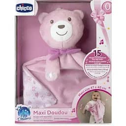 М'яка іграшка-комфортер музична Chicco Maxi Doudou рожева (12159.10) - мініатюра 3