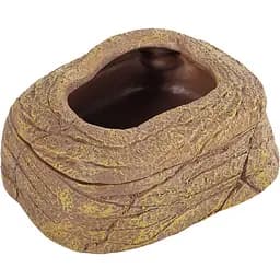 Миска магнітна для живого корму Repti-Zoo Magnetic Food Dish 9x7x4 см (ERB45) з імітацією скелі для тераріумів