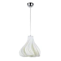 Світильник підвісний Levistella 9991001-1 3D WH, E27, хром, 1900мм, пластиковий плафон 350х300мм, для вітальні