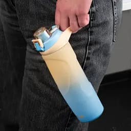 Пляшечка для води Kite бежево-синя 760 мл (K26-1200-1) - мініатюра 5