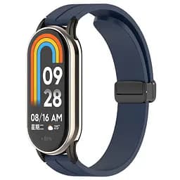 Ремешок Line Magnetic для Xiaomi Mi Band 9/8/10 Синий / Dark Blue
