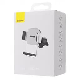 Тримач в машину Baseus Easy Control Clamp Air Outlet Version срібний (33522 silver) - мініатюра 8