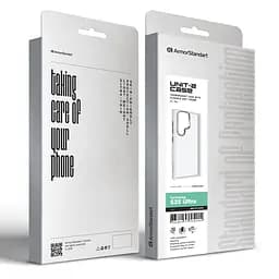 Чехол для Samsung Galaxy S25 Ultra 5G, UNIT2, белый, ударопрочный, прозрачный противоударный чехол-накладка из TPU и поликарбоната (PC), с защитными бортиками, защита всего корпуса от ударов и царапин, ArmorStandart (ARM81845) - мініатюра 4