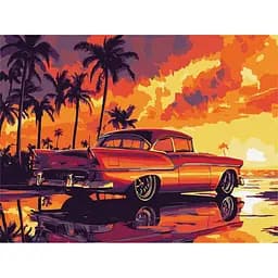 Картина по номерам "Ретро захід сонця" ©art_selena_ua KHO6389, 30х40 см