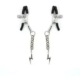 Затискачі для сосків Liebe Seele Lightning Nipple Clamps Silver