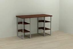 Компьютерный стол Ferrum-decor Тим 75x120x60 серый ДСП Венге 32мм (FRD-106098)