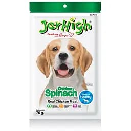 Лакомство для собак Jerhigh палочки с курятиной и шпинатом 70 г 