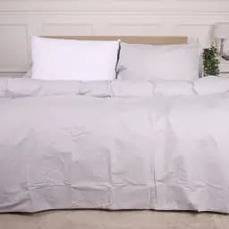 Комплект постільної білизни MirSon Ranforce Elite 17-4831 Eugene 143х210 см сірий з білим (2200009391811)