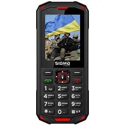 Кнопочный телефон Sigma mobile X-treme Pa68 черно красный