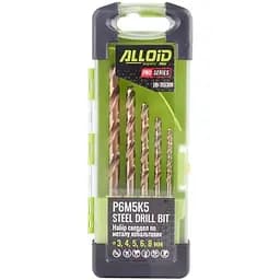 Набір свердел по металу кобальтових Alloid Building Tools 3-8 мм Р6М5K5 (DB-355308)