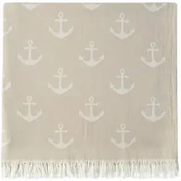 Рушник Lotus Home Pestemal Anchor, 90х160 см, бежевий (svt-2000022322225)