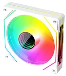 Вентилятор Coolmoon 120мм CM-5PRO-W-R Reverse (CM-5PRO-W-R) White - мініатюра 3