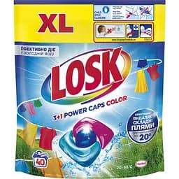 Тріо-капсули для прання Losk Pover Caps Color 40 шт.