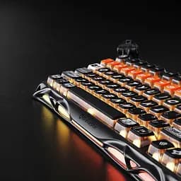 Клавіатура GravaStar Mercury K1 Pro 80keys Kailh Speedy Mint BT/WL/USB RGB CyberFlare (GSK1PRO_BO_BLK) - мініатюра 15