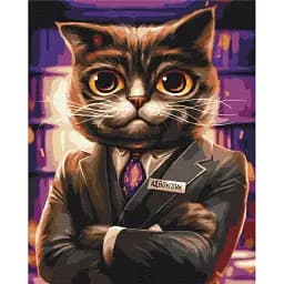 Картина по номерам Brushme Котик адвокат ©Марианна Пащук 40x50 см