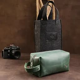 Шкіряна косметичка GRANDE PELLE 22х11х9 см acs0018595 - мініатюра 9