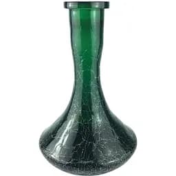Колба для кальяну Craft Ефект битого скла Зелена