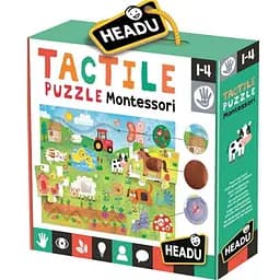 Настільна гра Headu Тактильний пазл Монтессорі. Ферма (Montessori. Tactile Puzzle: Farm) (MU23592)