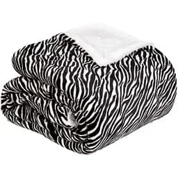 Плед флисовый Love You Sherpa Зебра двухсторонний 150 x 200 см (ly9127)