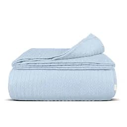 Плед-покривало Cosas Cloud Knitted Braid косичка 160х230 см небесний (Blanket_19Cloud_KnittedBraid_160x230)