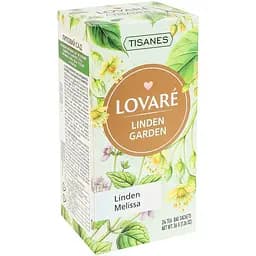 Чай Lovare Tisanes Linden Garden бленд трав’яного чаю з фруктами та плодами 36 г (24 шт. х 1.5 г)