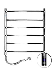 Електрична рушникосушарка Navin Омега 530x600 Sensor ліва з таймером 10-015133-5360, Хром, Ліве, Електронний