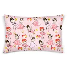 Дитяча постільна білизна в ліжечко BALLERINA CS3, рожевий (BallerinasFlowersRose_DotsGreyRose110x160_140) - мініатюра 3