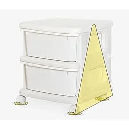 Дитячий стелаж Mealux Oscar White (KD-E011 White) - мініатюра 5