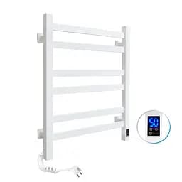 Електрична рушникосушка Navin Авангард 480x600 Sensor лівобічна з таймером, біла 12-028153-4860, Білий матовий, Ліве, Електронний