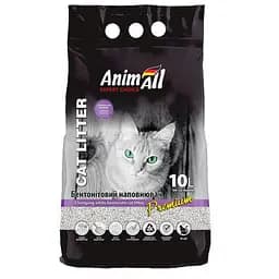Бентонитовый наполнитель AnimAll Premium Lavender с ароматом лаванды для кошек 10 л.