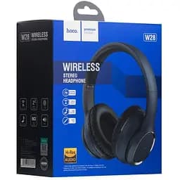 Блютуз Стерео Гарнитура Hoco W28 наушники беспроводные синие