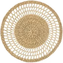 Сервірувальний килимок J-line круглий 40 см бежевий (20860)