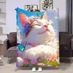 Плед 3D Весна Котик 4507_A 18058 160х200 см
