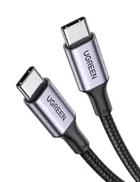 Кабель UGREEN US316 USB-C to USB-C 100W QC4.0 PD3.0 5A 3m Black (90120) - мініатюра 2