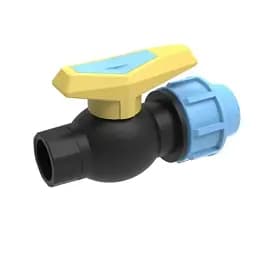 Кран шаровой SantehPlast ПЭ зажим c внутренней резьбой 20х1/2" PP 30412