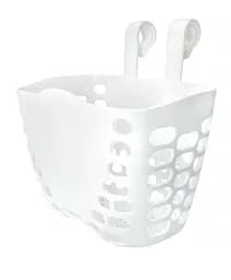 Корзина на детский велосипед / самокат 19 мм белая (G0001909)