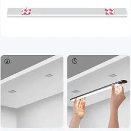 Сенсорний світильник LED з датчиком руху MZ-L1803 (35*11,5*100mm) Black - мініатюра 4