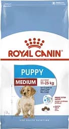 Сухий корм Royal Canin Medium Puppy для цуценят середніх порід, з м'ясом птиці і кукурудзою, 15 кг