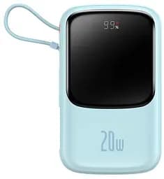 Портативна батарея Baseus Qpow Pro Digital Display Fast Charge Power Bank 10000 mAh 20W PPQD020003 Blue