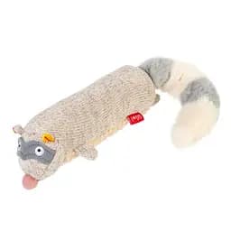 Игрушка для собак Енот с пищалкой GiGwi Plush текстиль 17 см
