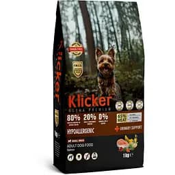 Сухой корм для взрослых собак малых пород Klicker холистик гипоаллергенный с лососем 1 кг