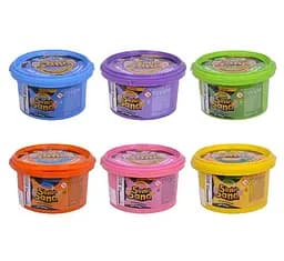 Кінетичний пісок "Stretch Sand" STS-02-01U Danko Toys 400 гр, у відрі (4823102804736) МІКС