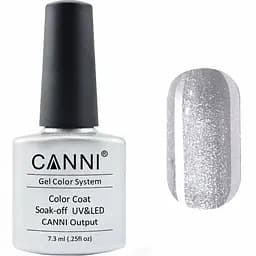 Гель-лак Canni Color Coat Soak-off UV&LED 08 сріблястий металік 7.3 мл