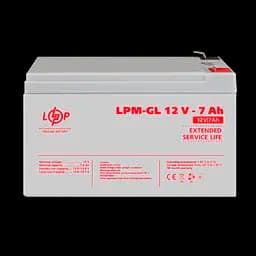 Акумулятор гелевий LPM-GL 12V - 7 Ah - мініатюра 2