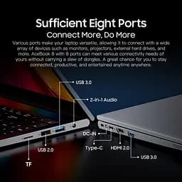 Blackview Acebook 8 Ноутбук 16GB DDR4 512GB,N97 36GHz/UHD,Windows 11,38Wh,+,HDMI 2.0,Bluetooth,USB 3.0 - мініатюра 6