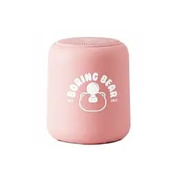 Детская портативная колонка Sanag X6S с игрушкой в ​​розовом комплекте